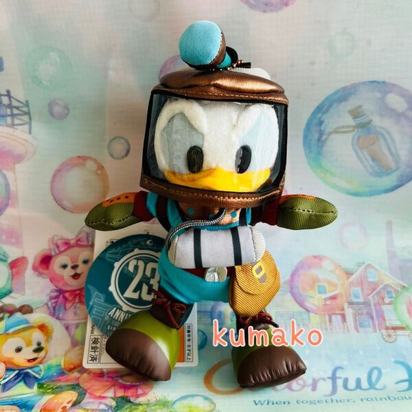 【新品】ディズニーシー 23周年*ぬいぐるみバッジ*ドナルド*海底二万マイル