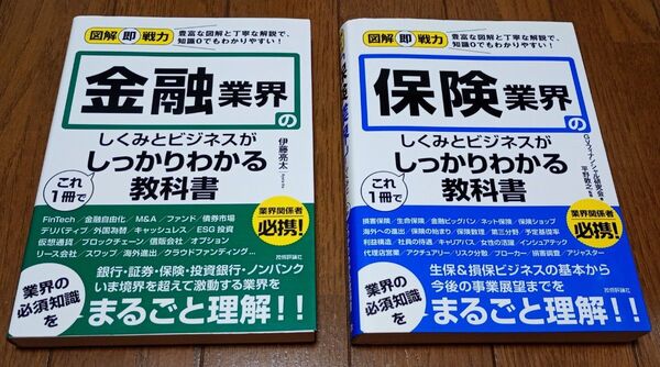 保険業界・金融業界のしくみとビジネスがこれ1冊でしっかりわかる教科書2冊セット