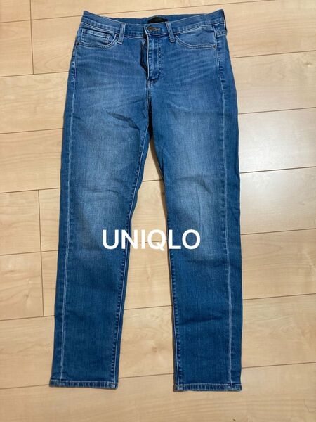 ユニクロ UNIQLO ハイライズスキニーアンクルジーンズ デニムパンツ 27★221-408350