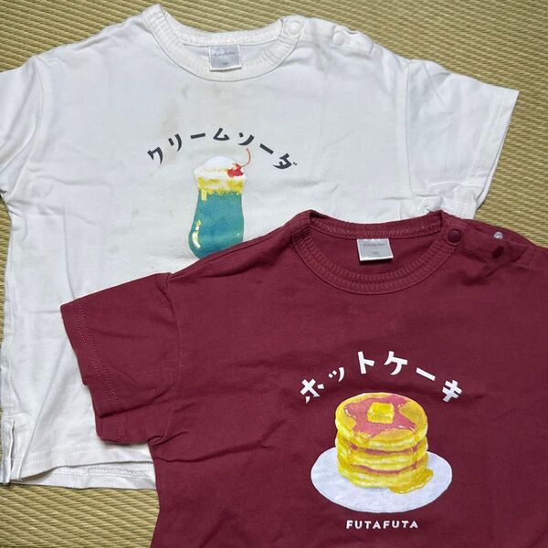 Futafuta ベビー服 90cm 2点セット 半袖Tシャツ