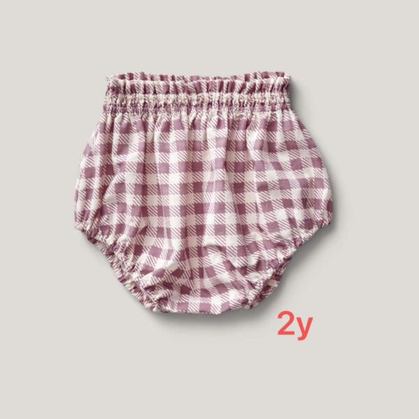 soorploom 25ssブルマ / Lottie Bloomer - Gingham Print, Zinnia 2Y