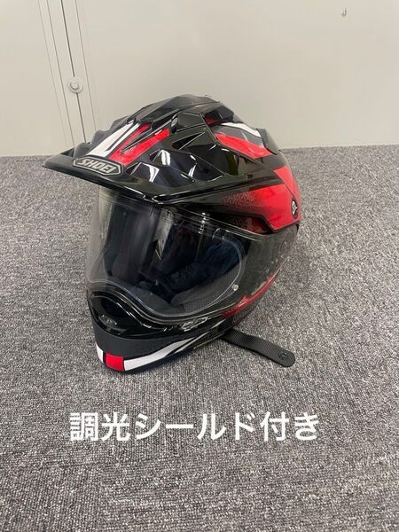 調光シールド付き)HORNET-ADV SOVEREIGN[ホーネット-エーディーヴイ ソヴリン TC-1レッドブラックヘルメット