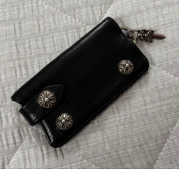最終価格!★美品 クロムハーツ chrome hearts レザー キーケース キーリング ダガー★