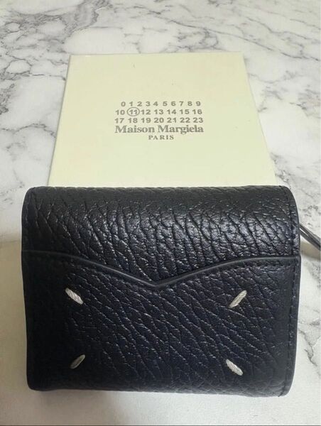 メゾンマルジェラMaison Margiela 三つ折り財布 ブラック