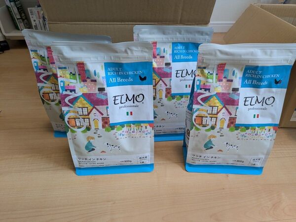 ELMO ドッグフード リッチインチキン 成犬用 800g 4袋