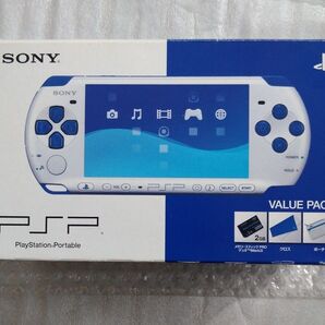 【新品同様】《希少カラー》PSP-3000 XWB ホワイト/ブルー 《バリューパック》さらに特典付き!