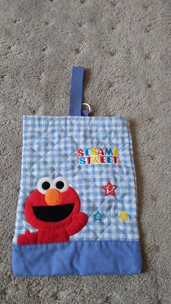 シューズケース キルト シューズバッグ 上履き入れ 入園セサミストリートエルモ 子供キッズ