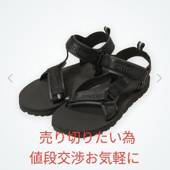 and wander アンドワンダー Ny JQテープサンダルズ28cm 未使用
