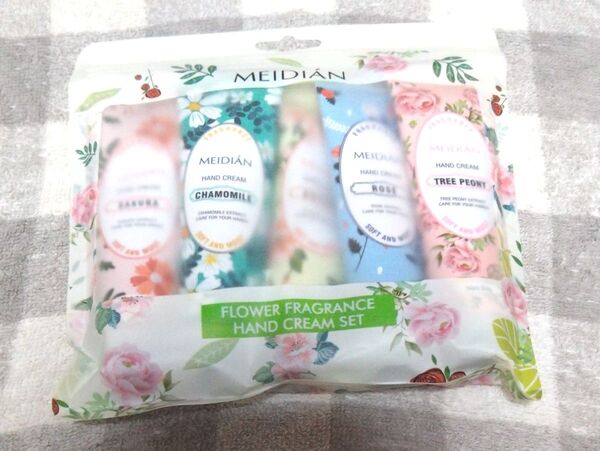 MEIDIAN フラワーフレグランスハンドクリームセット 4個セット