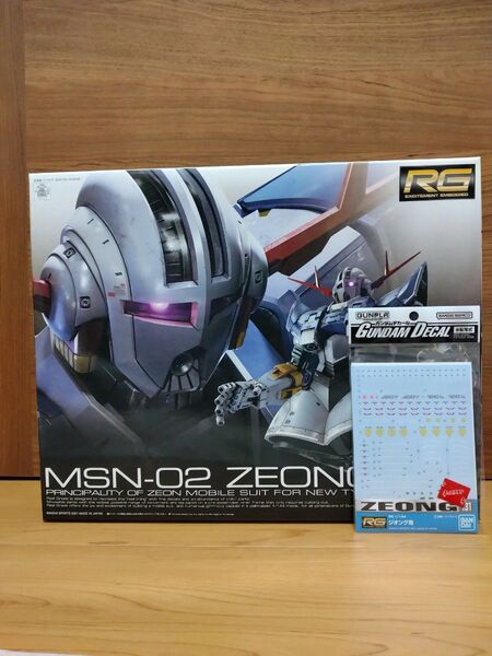 新品未開封□■RG ジオング★機動戦士ガンダム★MSN-02 ZEONG★ガンダムデカール ジオング用★2点セット■□