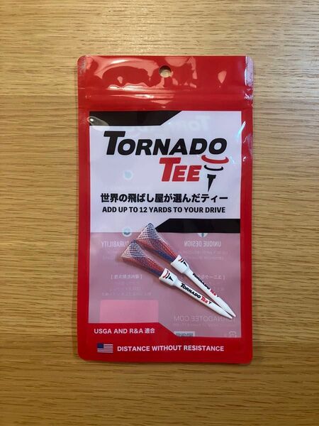TORNADO TEE RED&WHITE&BLUE トルネードティー レッド&ホワイト&ブルー 2本セット(3.25インチ)