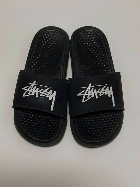 STUSSY NIKE ベナッシ サンダル 黒 24cm