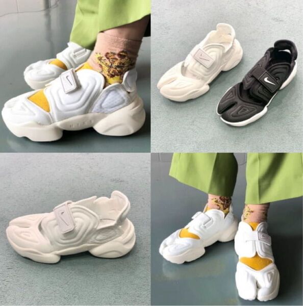 【美品】NIKE ナイキ AQUARIFT アクアリフト ホワイト 23cm スポーツサンダル