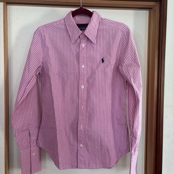 Ralph Lauren ストライプシャツ ピンク レディースM