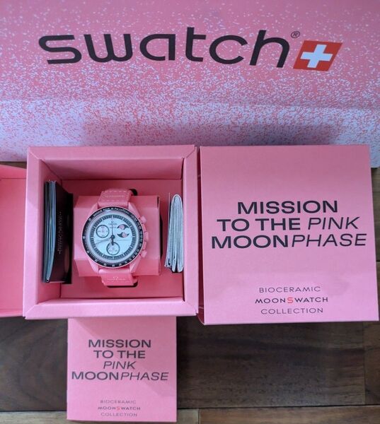 OMEGA×Swatch MoonSwatch Mission to THE PINK MOONPHASE ピンク