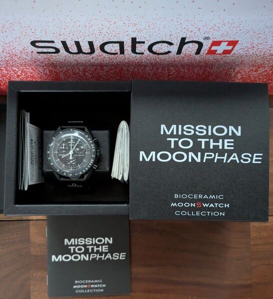 Snoopy x OMEGA x Swatch MoonSwatch Black付属品完備 5月購入スヌーピースウォッチ