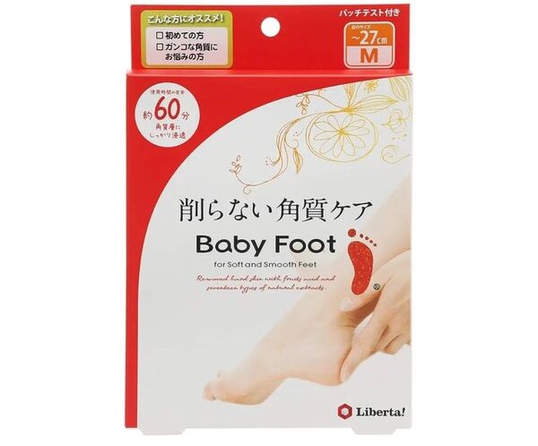 ベビーフット (Baby Foot) イージーパック 60分タイプ Mサイズ かかと 角質除去 フットピーリング (27cmまで)