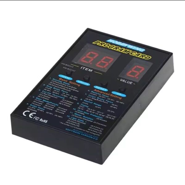Hobbywing rcカープログラムカード、LEDプログラムボックス、箱無し