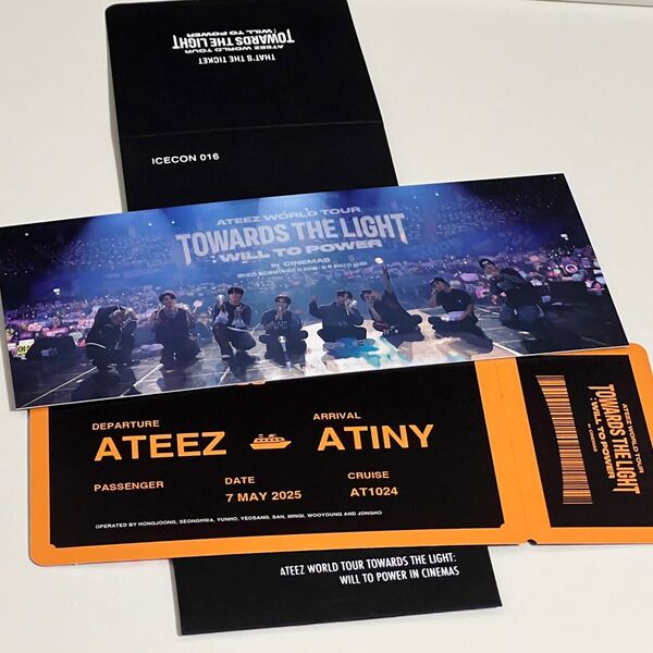 ATEEZ TOWARDS THE LIGHT 入場特典 チケット風カード