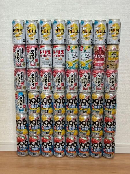 【48本】チューハイまとめ売り ザピール、タコハイ、196無糖他【350ml】