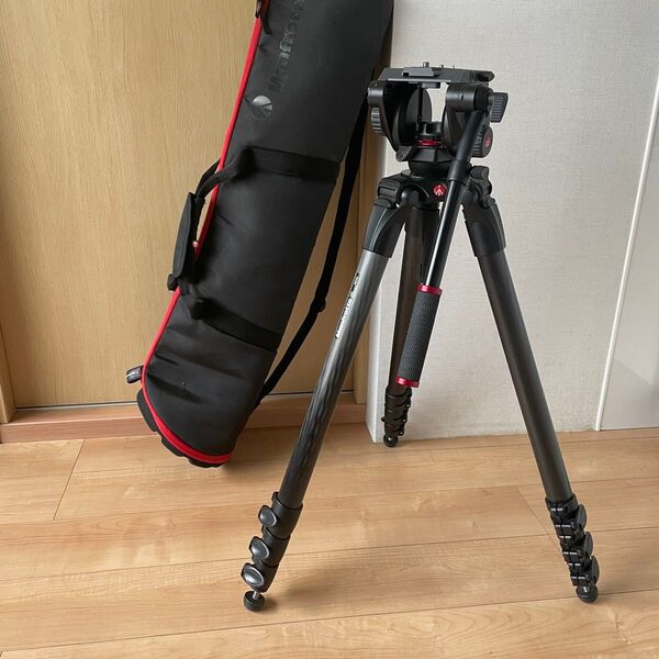 Manfrotto 536 PROカーボン三脚+504HD 雲台+キャリーバッグ
