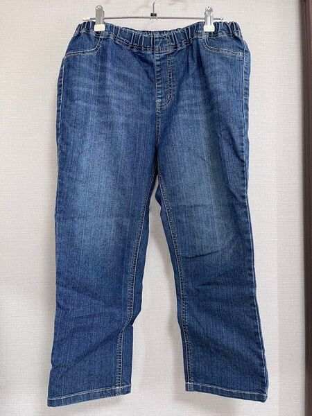 薄手 デニムクロップドパンツ Lサイズ レディース ボトムス