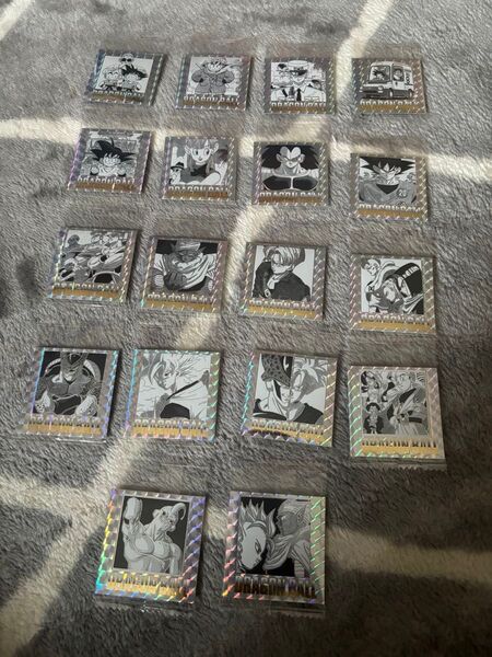 ドラゴンボール 40周年記念 オリジナルイラストレーション シールウエハース 18枚セット