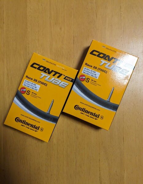 2本セット コンチネンタル Continental チューブ Race 28 700×20-25C 仏式 42mm