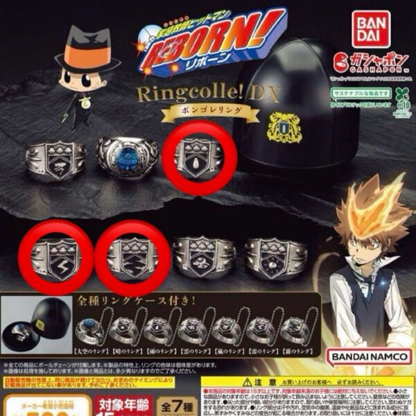 家庭教師ヒットマンREBORN ボンゴレリング3点 雨 霧 雷セット バラ売り〇
