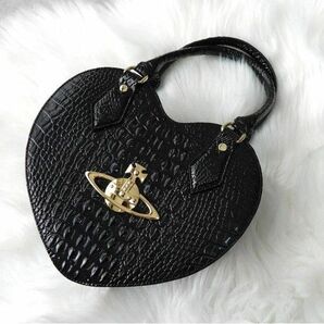 ヴィヴィアンウエストウッド ショルダー バック ハート オーブ 黒 2way Vivienne Westwood