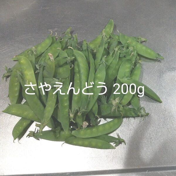 朝どれ 農薬不使用さやえんどう サヤエンドウ 200g