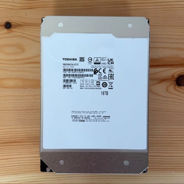 HDD 16TB ハードディスク TOSHIBA MG08ACA16TE