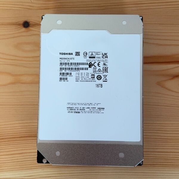 HDD 16TB ハードディスク TOSHIBA MG08ACA16TE NAS対応
