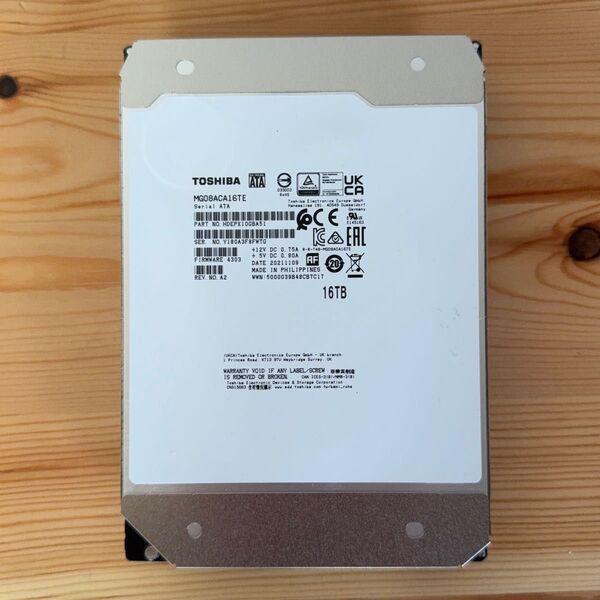 HDD 16TB ハードディスク TOSHIBA MG08ACA16TE NAS対応