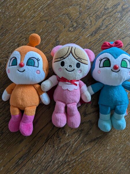 USED アンパンマン ぷりちぃビーンズ 3点セット ぬいぐるみ