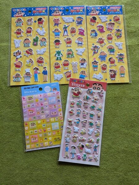 新品 クレヨンしんちゃん シール 5点セット