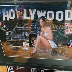 HOLLYWOOD 絵画 額縁入り