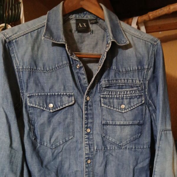 A|X Armani Exchange デニムシャツ メンズ