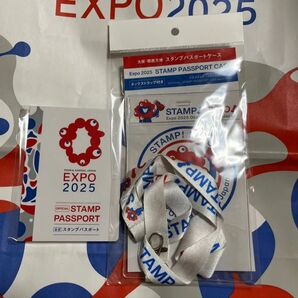 大阪関西万博 公式スタンプパスポート スタンプ帳 ストラップ スタンプパスポートケース 1セット 関西万博 大阪万博 ミャクミャク