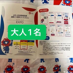 関西万博 通期パスコード 大阪関西万博 通期パス 割引コード 1枚 EXPO2025 ミャクミャク