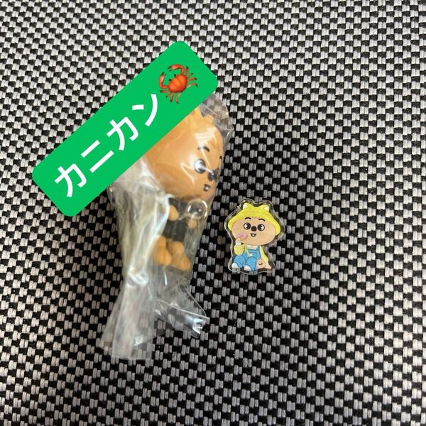2点 つまんでつなげてマスコット カニカン ガチャ ハンクォッカ ポップアップ限定 カスタムアクリルキーホルダーパーツ