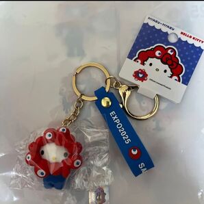 大阪万博 関西万博 会場限定品 ハローキティ 立体マスコットストラップ ミャクミャク キーホルダー EXPO2025