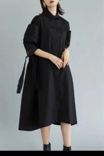 resil Aga スリーブデザインシャツワンピース ヤマダヤ