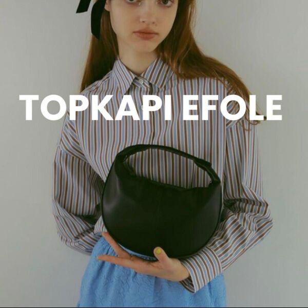 TOPKAPI EFOLE ラウンドミニバッグ ハンドバッグ ブラック 黒 トプカピエフォル Round minibag