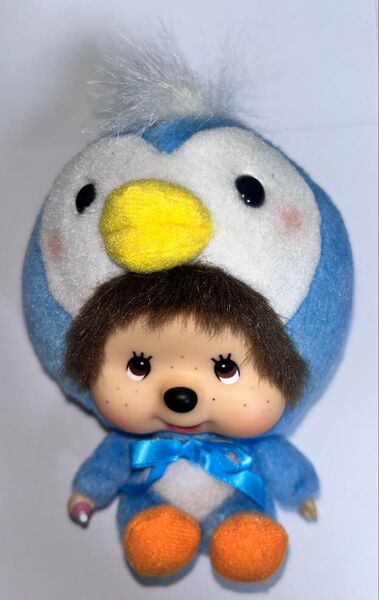 モンチッチ、ちゃめっこクラブ、ペンギン、顔でか、ストラップ、セキグチ