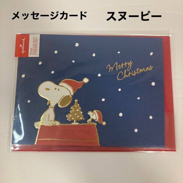 ポストカード スヌーピー クリスマス ハッピーホリデー カード メッセージカード