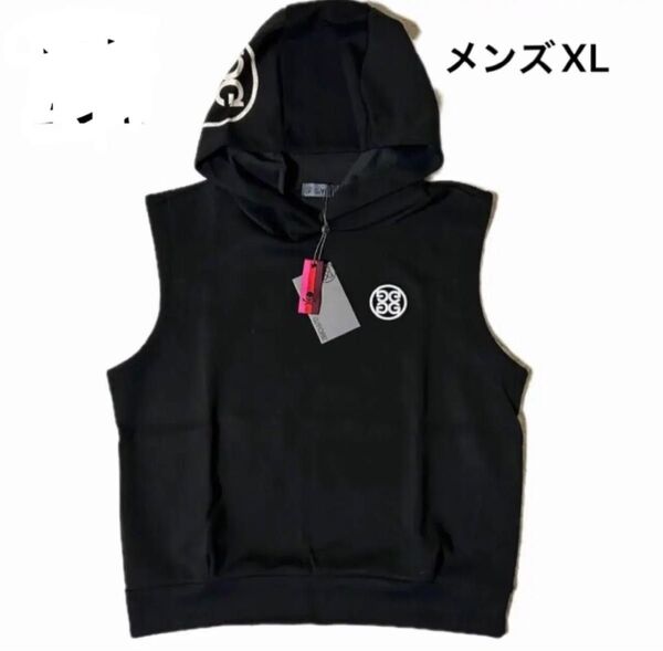 ゴルフウェア フード付ベストG/FORE ジーフォア メンズ ブラック XL