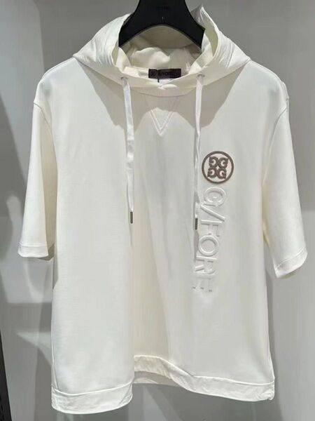 ジーフォアゴルフウェア メンズパーカー 半袖シャツ XXL