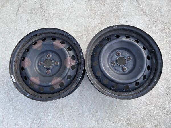 スチール ホイール 2本 トヨタ ラクティス 純正 16x5.5J 4穴 PCD100 オフセット:約+38 その1