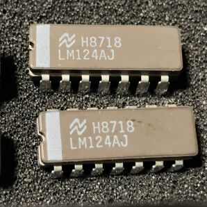 ナショナルセミコンダクタ (TI) クワッドオペアンプ LM124AJ 2個